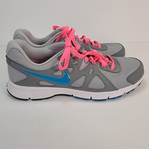 Nike Men's Size 11 Running Shoes Gray Blue Revolution 2 Sneakers-EUC - Picture 3 of 11